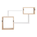 Wall shelf Beldra in natural-white color 84x15x57.8cm - Image 5