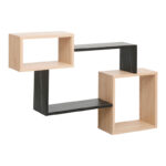 Ѕидна полица Beldra во природна и мермерна боја 84x15x57.8 см