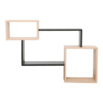 Wall shelf Beldra in natural and marble look color 84x15x57.8cm - Image 3