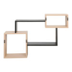 Wall shelf Beldra in natural and marble look color 84x15x57.8cm - Image 5