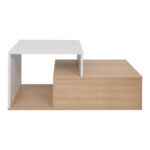 Coffee table Vople in natural-white color 90x50x40cm - Слика 5