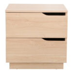 Verena bedside table in natural shade 48x40x48cm - Слика 3