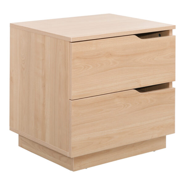 Verena I bedside table in natural shade 48x40x48cm