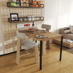 Faragio metal table in natural - black shade 120x75x75cm - Слика 2