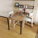 Faragio metal table in natural - black shade 120x75x75cm - Слика 3