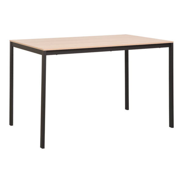 Faragio metal table in natural - black shade 120x75x75cm
