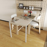 Faragio metal table in grey- beige shade 120x75x75cm - Слика 3