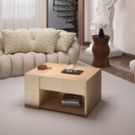 Aravis table with polymorphic in natural shade 80x60x42cm - Слика 2