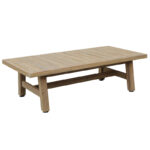 Malibu garden lounge solid acacia wood-beige fabric - Image 4