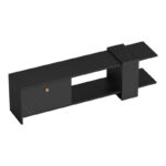 Standi TV cabinet in black-black marble shade 120x25x36.8cm - Слика 2