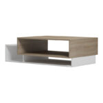 Dekost coffee table in sonoma-white shade 105x50x32cm - Image 4