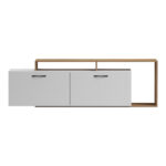 Tobler TV cabinet in white-oak color 170x40x53cm - Image 3