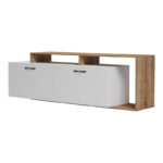Tobler TV cabinet in white-oak color 170x40x53cm - Image 4