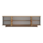 Zafore tv unit in oak-grey marble look 180x33x50cm - Слика 3