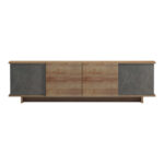 Zafore tv unit in oak-grey marble look 180x33x50cm - Слика 4
