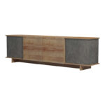 Zafore tv unit in oak-grey marble look 180x33x50cm - Слика 5