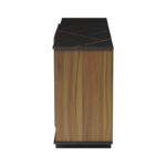 Zafore sideboard in walnut color with black marble 180x45x80cm - Слика 5