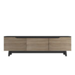 Kasandra TV cabinet in black marble-sonoma shade 180x35x48.5cm - Слика 3