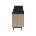 Kasandra TV cabinet in black marble-sonoma shade 180x35x48.5cm - Слика 6