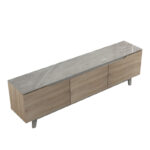 Kasandra TV cabinet in beige marble-sonoma shade 180x35x48.5cm - Слика 5