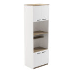 Rowan kitchen cabinet in white-sonoma shade 60x42x182cm