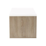 Extera extendable coffee table in white-sonoma shade 100-160x50x45cm - Слика 5