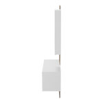 Arika entrance furniture with mirror in white-sonoma shade 100x37.1x199.5cm - Слика 5