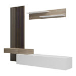 Litende living room set in white-sonoma shade 249.4x42.2x199.5cm - Слика 3