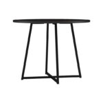 Sarah I table in black marble with black metal legs D100x76cm - Слика 5