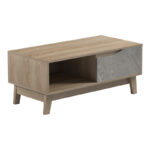 Judas coffee table in beige marble-sonoma shade 90x45x38.5cm