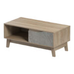 Judas coffee table in beige marble-sonoma shade 90x45x38.5cm - Image 3