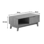 Judas coffee table in beige marble-sonoma shade 90x45x38.5cm - Image 6