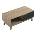 Judas coffee table in black marble-sonoma shade 90x45x38.5cm - Image 5