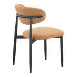 Folegio chair camel colored with black legs 59x50x75cm - Image 2