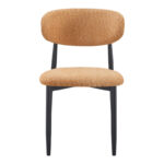 Folegio chair camel colored with black legs 59x50x75cm - Image 4