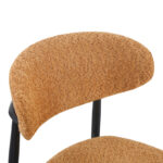 Folegio chair camel colored with black legs 59x50x75cm - Image 5