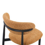Folegio chair camel colored with black legs 59x50x75cm - Image 6