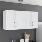 Cabinet Zelia 4 doors white color 120x42x60cm - Image 2