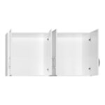 Cabinet Zelia 4 doors white color 120x42x60cm - Image 3