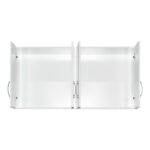 Cabinet Zelia 4 doors white color 120x42x60cm - Image 4