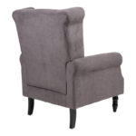 Armchair Piore dark grey fabric and black rubberwood leg 77x80x106cm - Слика 2