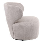 Armchair Marelia rotating olive color fabric 73x76x76cm - Слика 3