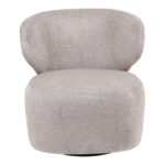 Armchair Marelia rotating olive color fabric 73x76x76cm - Слика 4