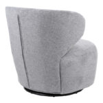 Armchair Marelia rotating grey color fabric 73x76x76cm - Image 2