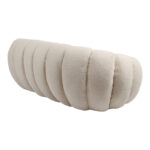 2-seater sofa Yannick boucle beige fabric 148x92x62cm - Image 2