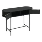 Console Zakro MDF-metal in black shade 100x35x75cm - Слика 2