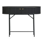 Console Zakro MDF-metal in black shade 100x35x75cm - Слика 3