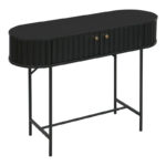Console Zakro MDF-metal in black shade 100x35x75cm - Слика 4