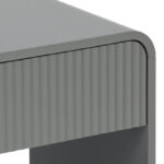 Nightstand Lemperto MDF in grey color 40x40x53cm - Image 5