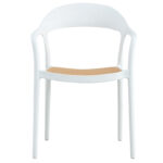Armchair Ember with UV protection PP beige-white 52.5x56.5x81cm - Image 4